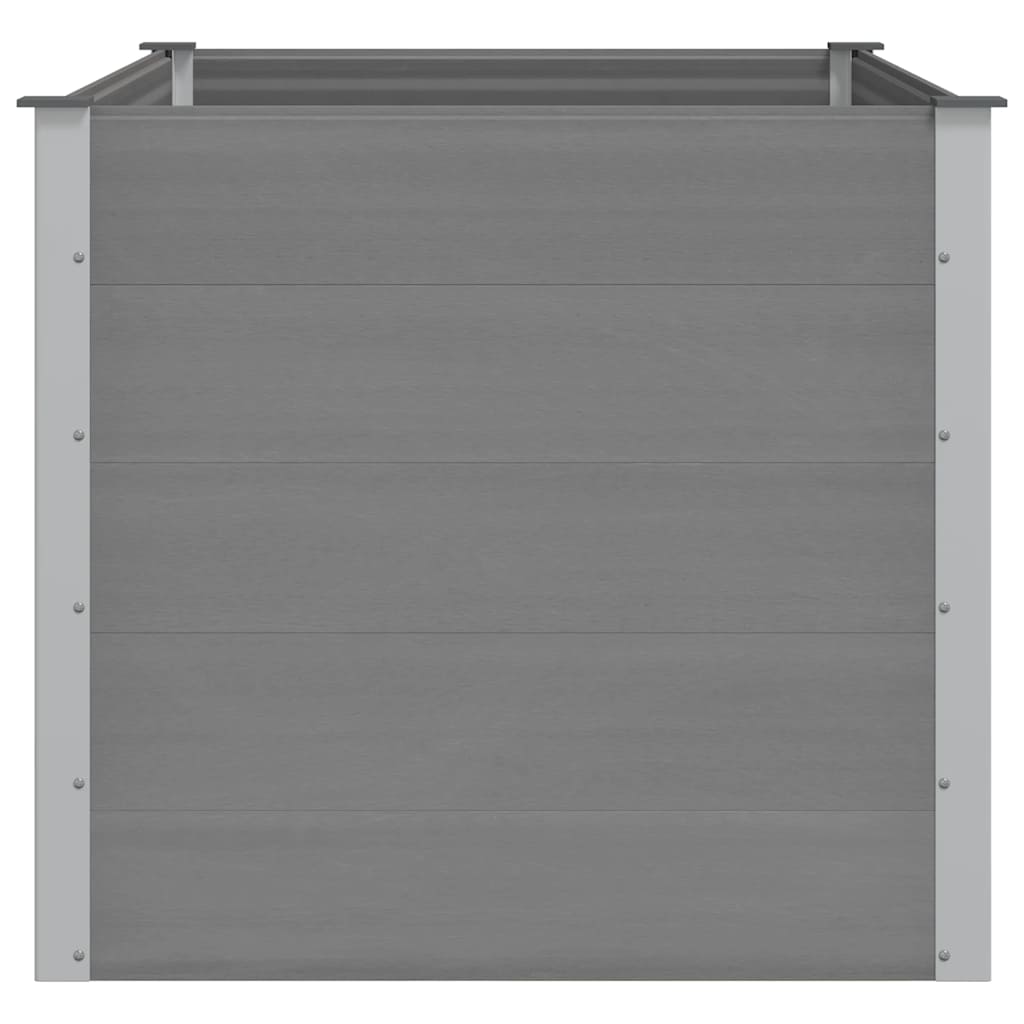 Garten-Hochbeet WPC 150x100x91 cm Grau
