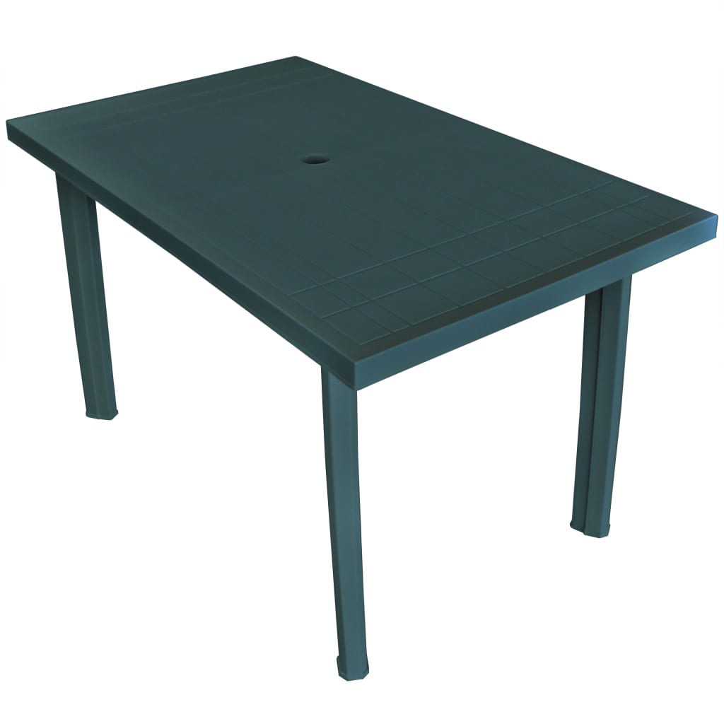 Gartentisch Grün 126x76x72 cm Kunststoff