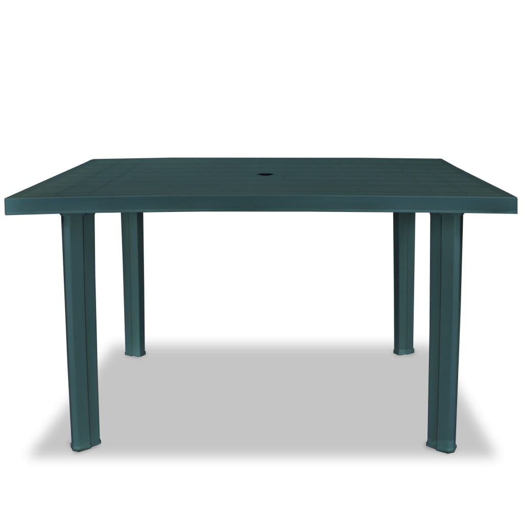 Gartentisch Grün 126x76x72 cm Kunststoff