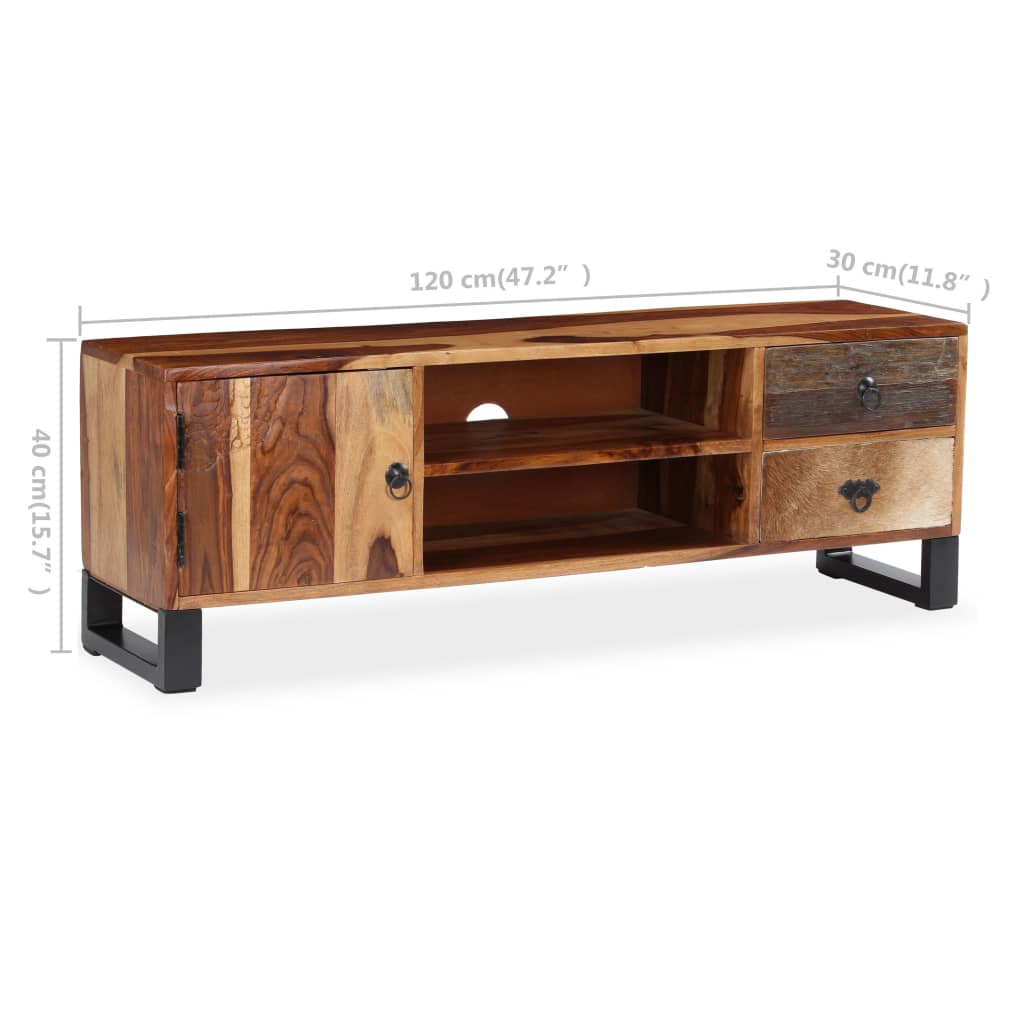 TV-Schrank Massivholz Akazie 120x30x40 cm