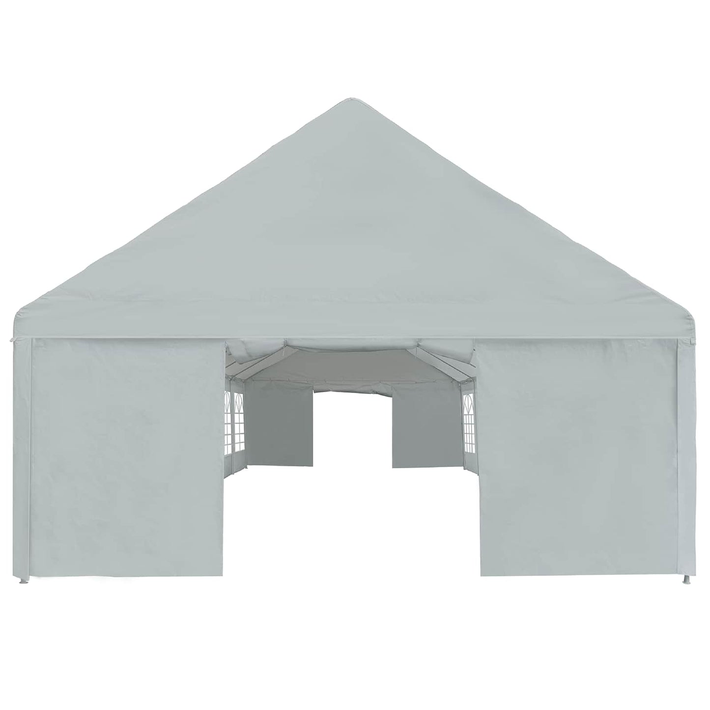 Zeltstoff ohne Gestell Grau 10 x 5 m PE