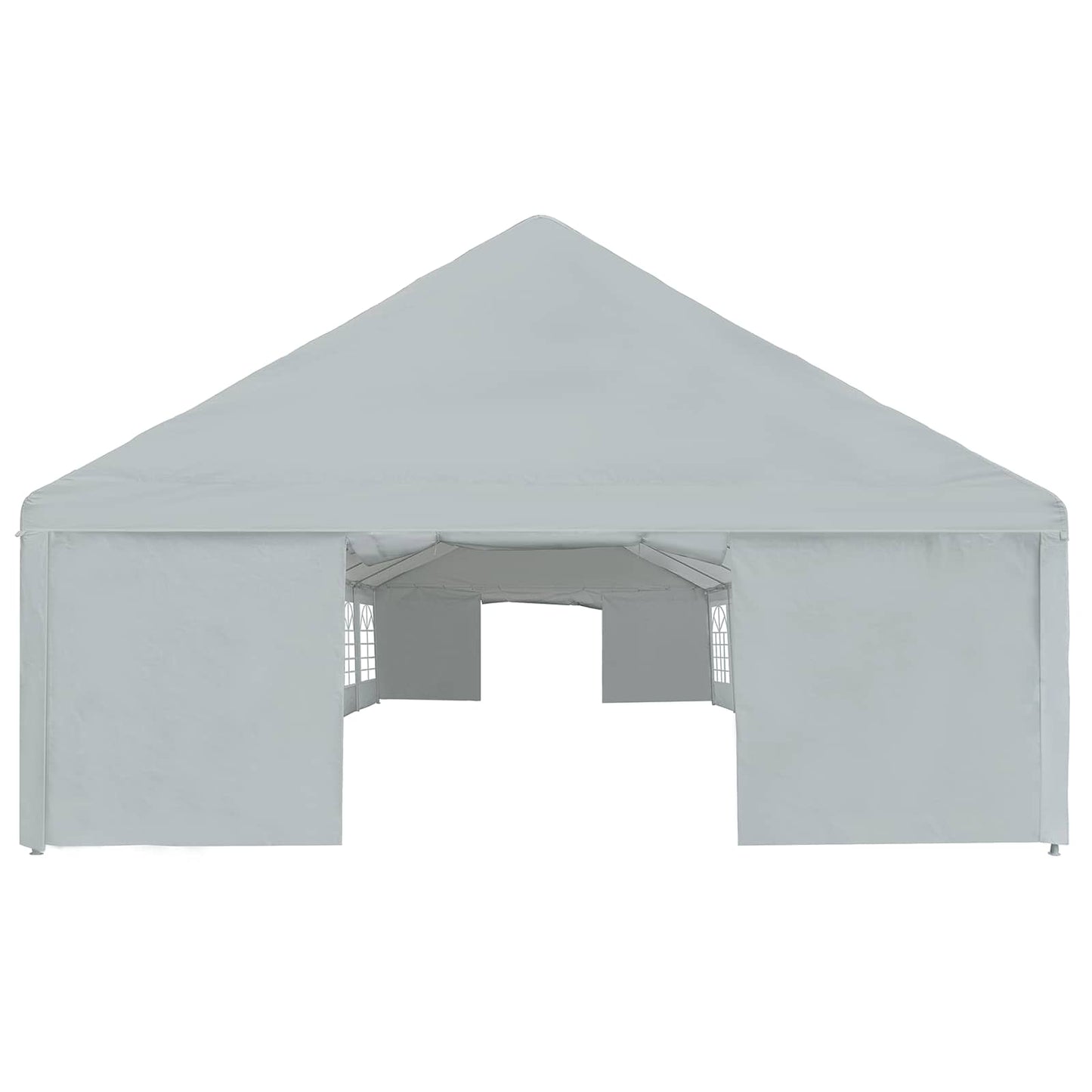 Zeltstoff ohne Gestell Grau 12 x 6 m PE