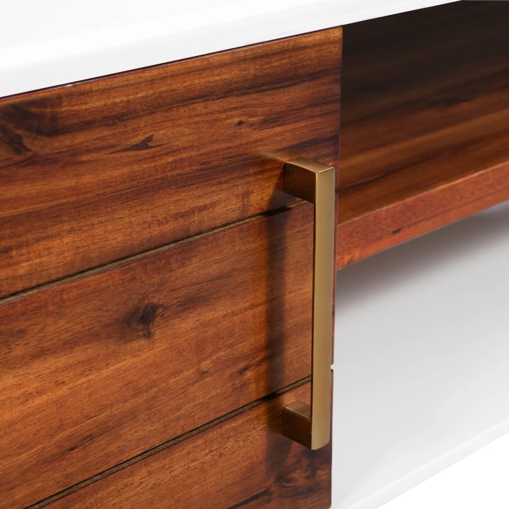 TV-Schrank Massivholz Akazie 120x35x45 cm
