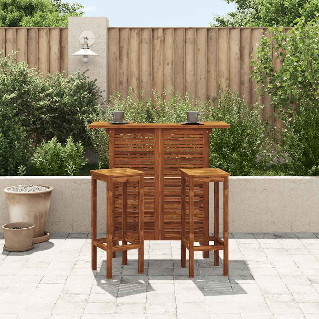 Bartisch 110x50x105 cm Massivholz Akazie