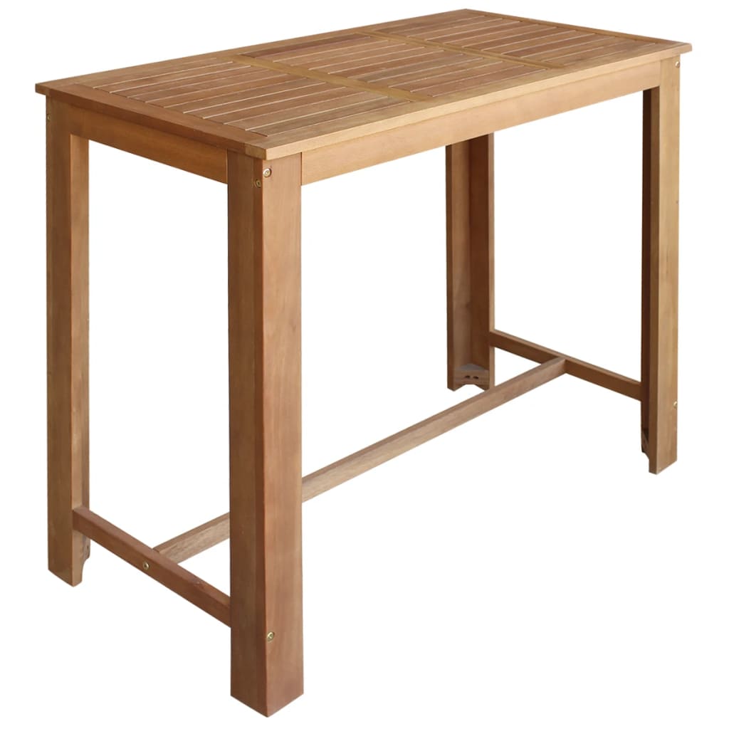 Bartisch und Stuhl-Set 5-tlg. Akazienholz Massiv
