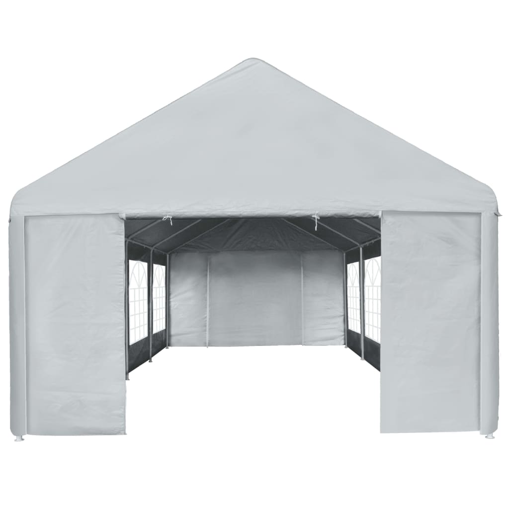 Partyzelt PE 4x8 m Grau