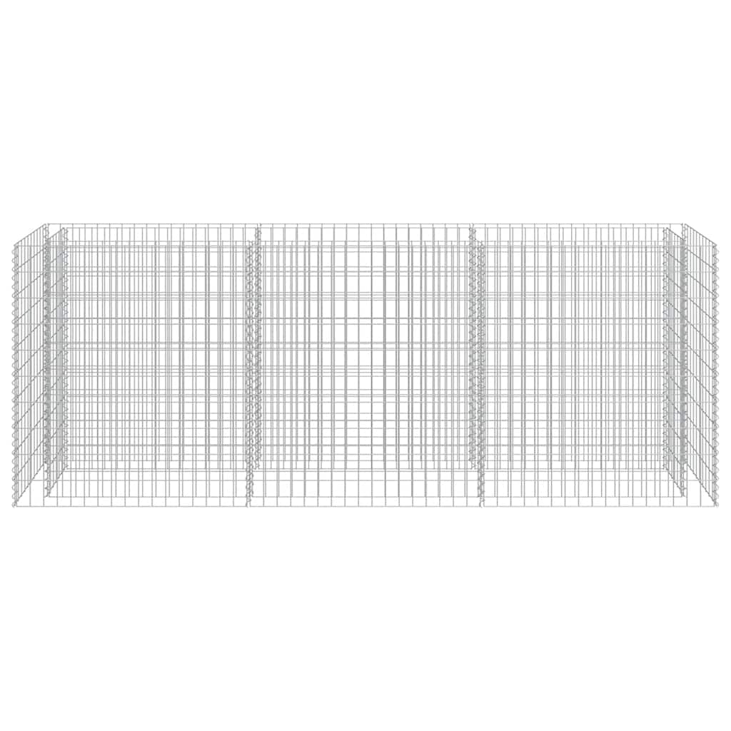 Gabionen-Hochbeet Verzinkter Stahl 270×50×100 cm