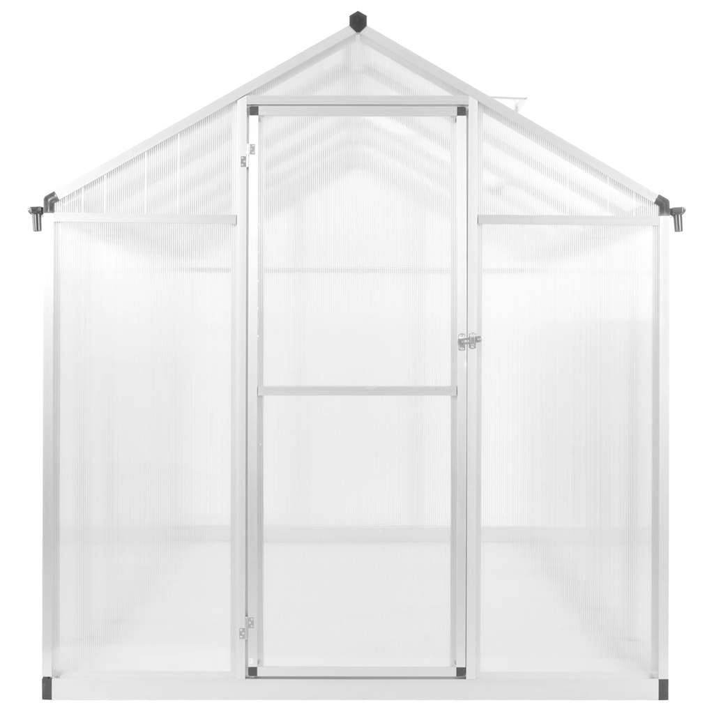 Gewächshaus Aluminium 421x190x195 cm 15,6 m³