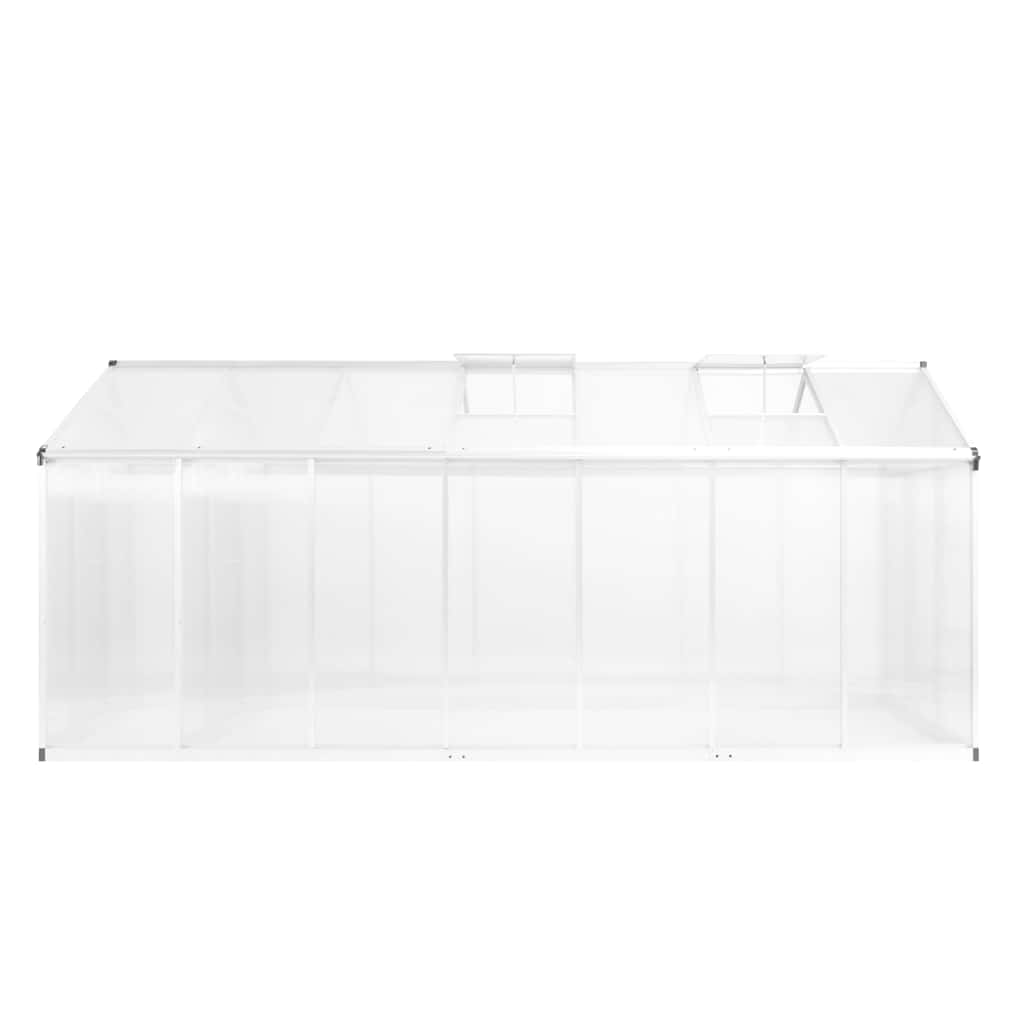 Gewächshaus Aluminium 421x190x195 cm 15,6 m³