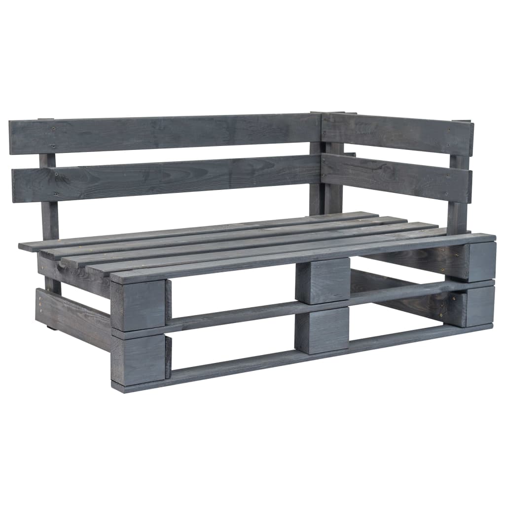 Outdoor-Sofa Paletten mit Kissen in Rot Kiefernholz