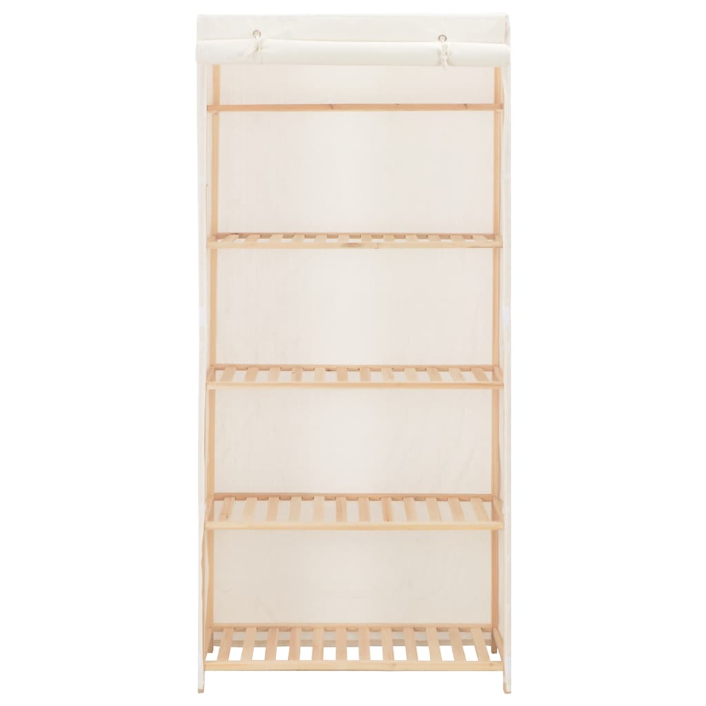 Kleiderschrank Weiß 79 x 40 x 170 cm Stoff