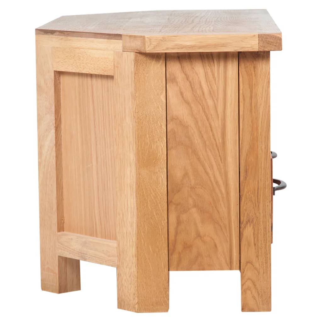 TV-Schrank mit Schublade 88x42x46 cm Massivholz Eiche