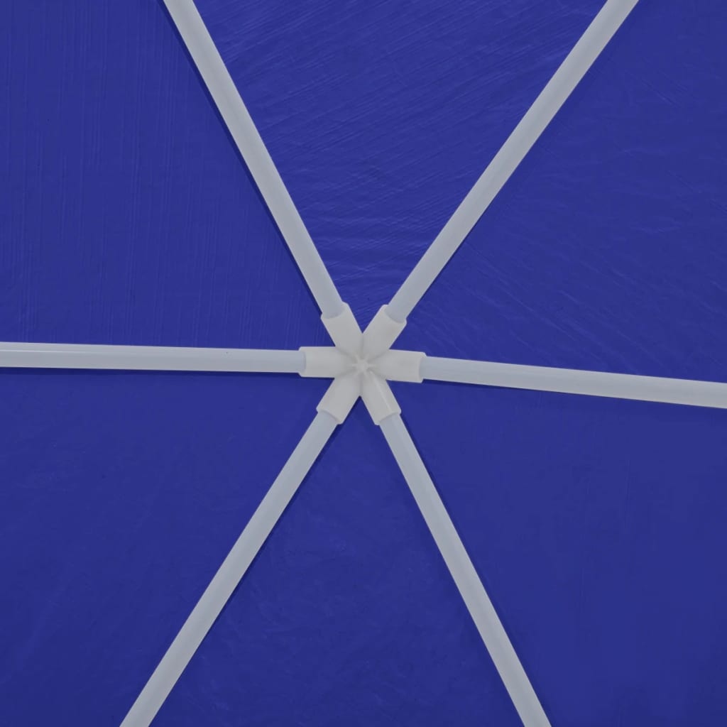 Festzelt mit 6 Seitenwänden Blau 2x2 m
