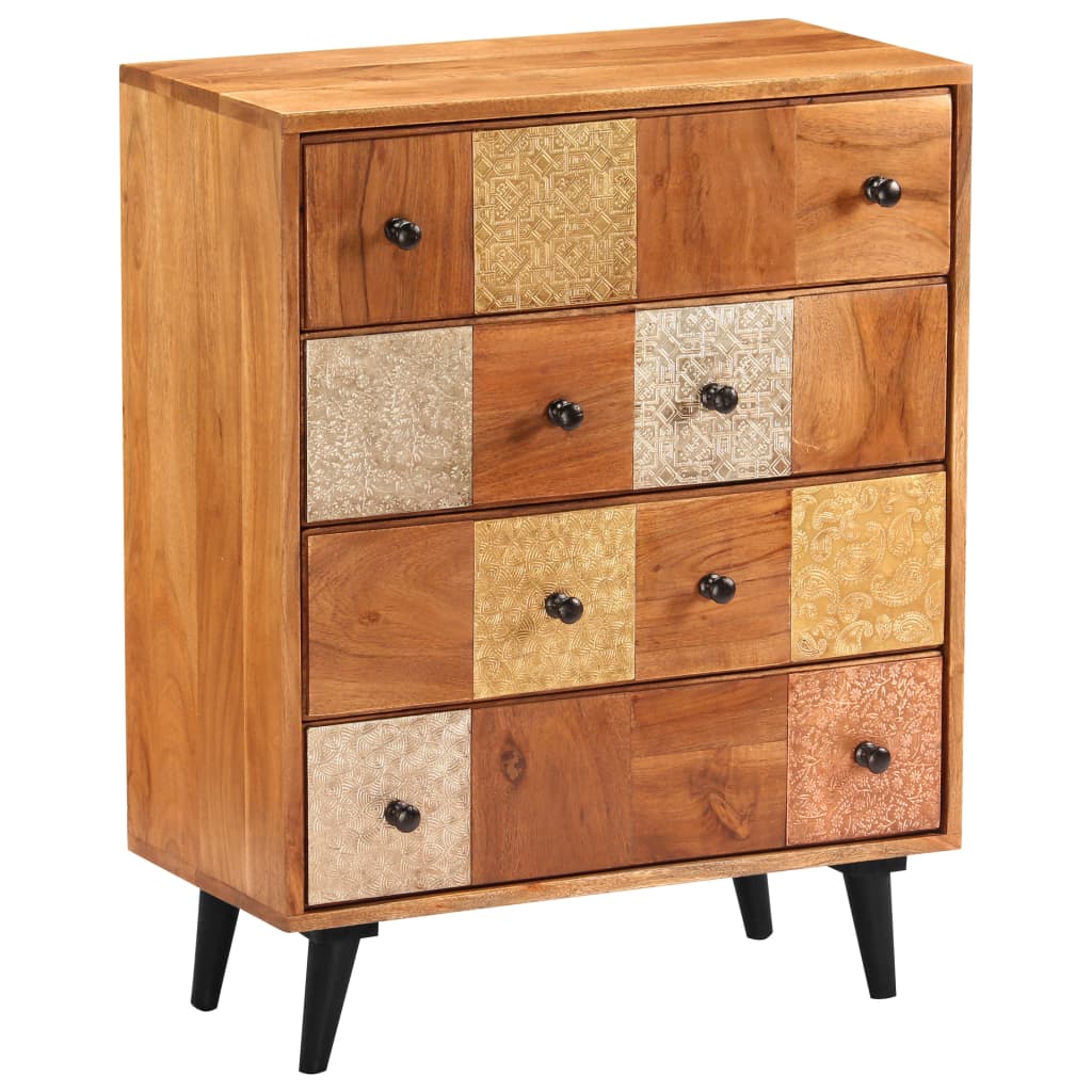 Kommode 60x30x75 cm Massivholz Akazie