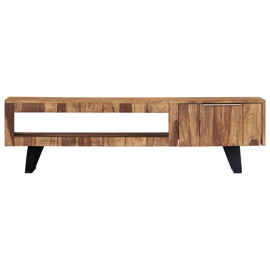 TV-Schrank 140×30×40 cm Massivholz Akazie