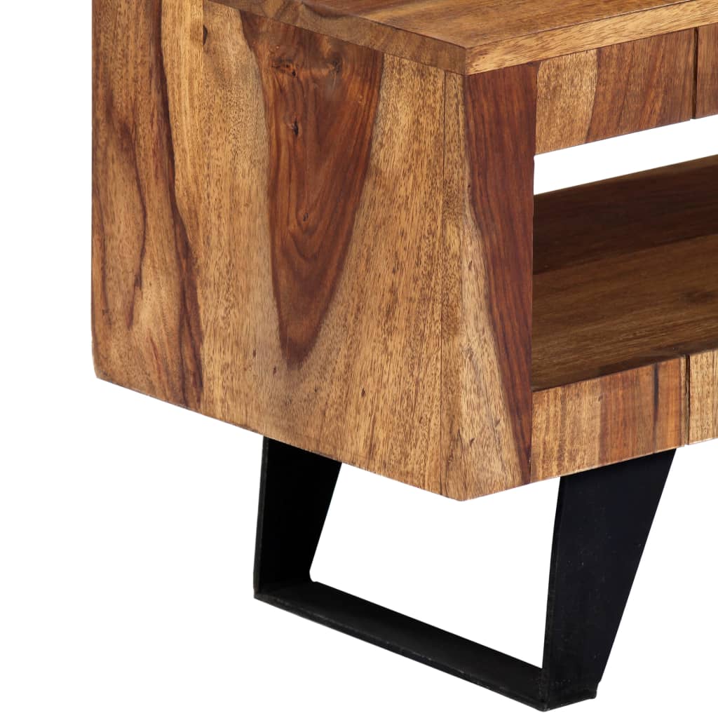 TV-Schrank 140×30×40 cm Massivholz Akazie