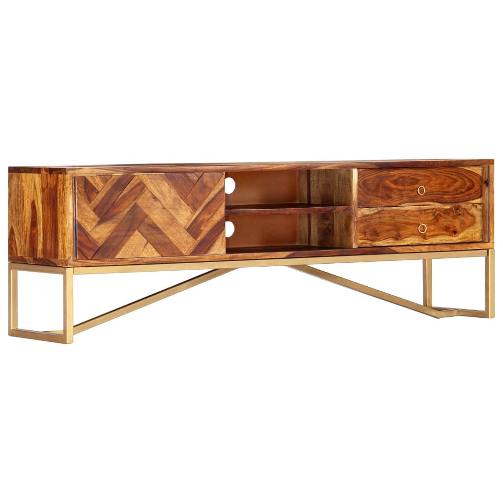 TV-Schrank 140x30x45 cm Massivholz Akazie