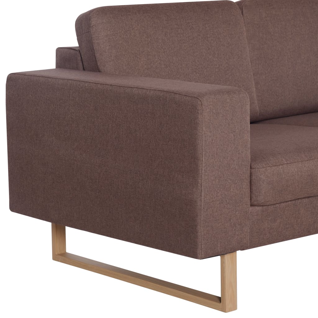 3-Sitzer-Sofa Stoff Braun