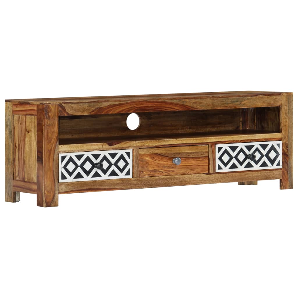 TV-Schrank 120x30x40 cm Massivholz Akazie