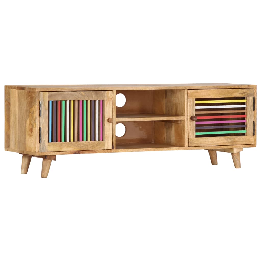 TV-Schrank 120x30x40 cm Massivholz Mango