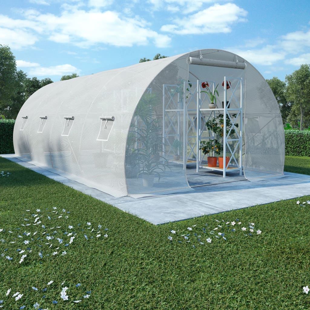 Gewächshaus 18m² 600x300x200 cm