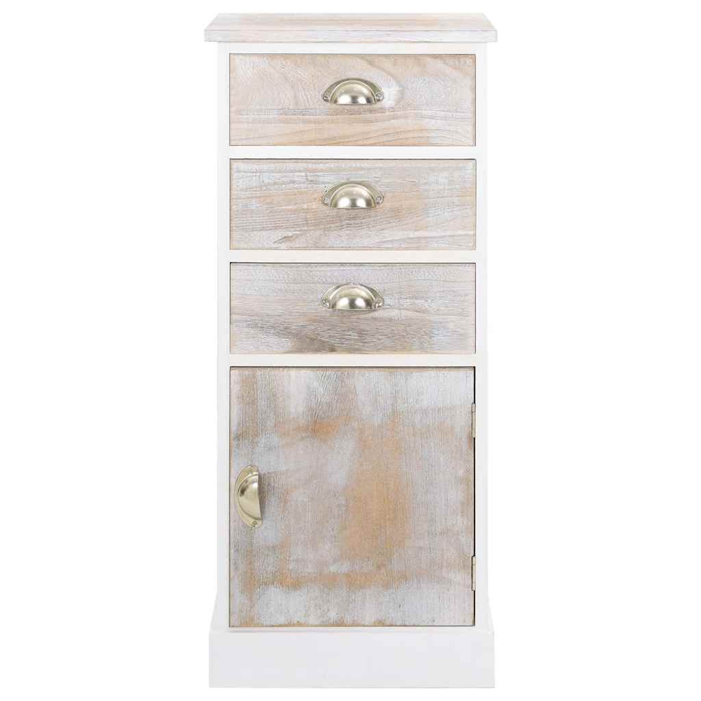 Beistellschrank 38x28x86 cm Massivholz Paulownia