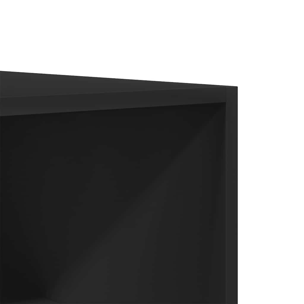 Kleiderschrank Schwarz 100x50x200 cm Holzwerkstoff