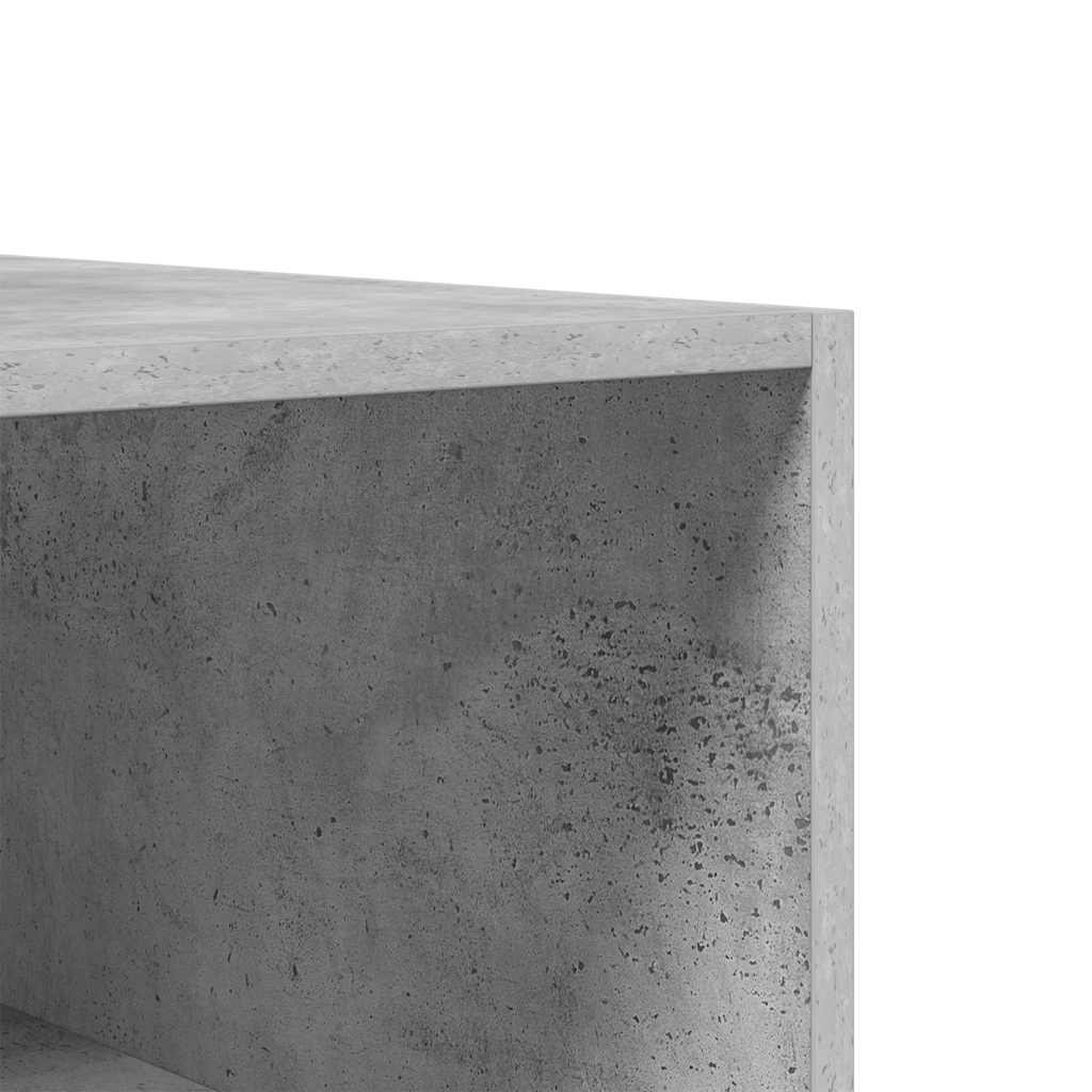 Kleiderschrank Betongrau 100x50x200 cm Holzwerkstoff
