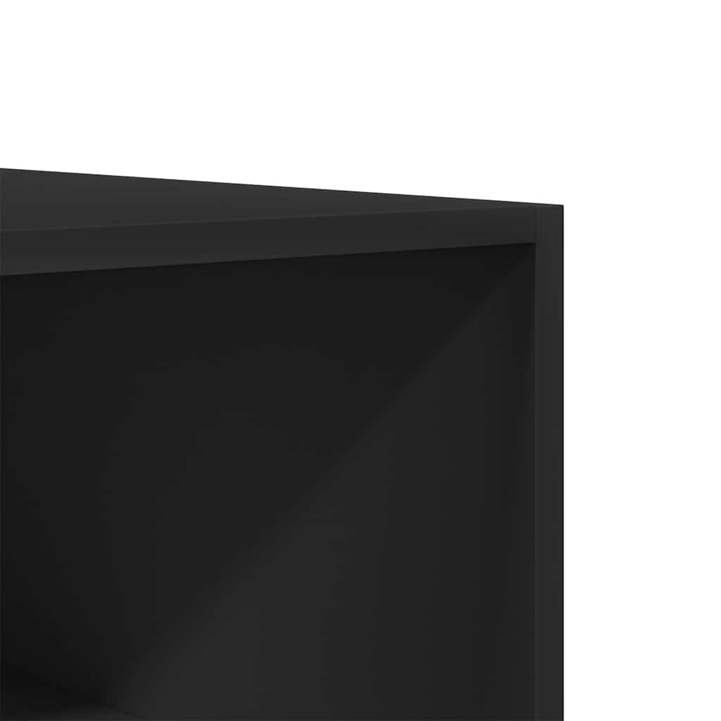Kleiderschrank Schwarz 50x50x200 cm Holzwerkstoff