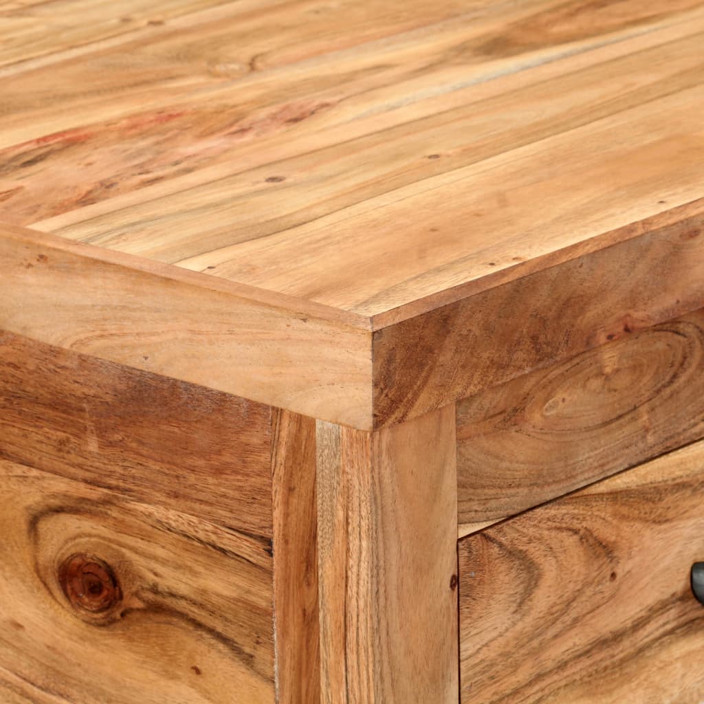 Servierwagen 58x58x89 cm Massivholz Akazie
