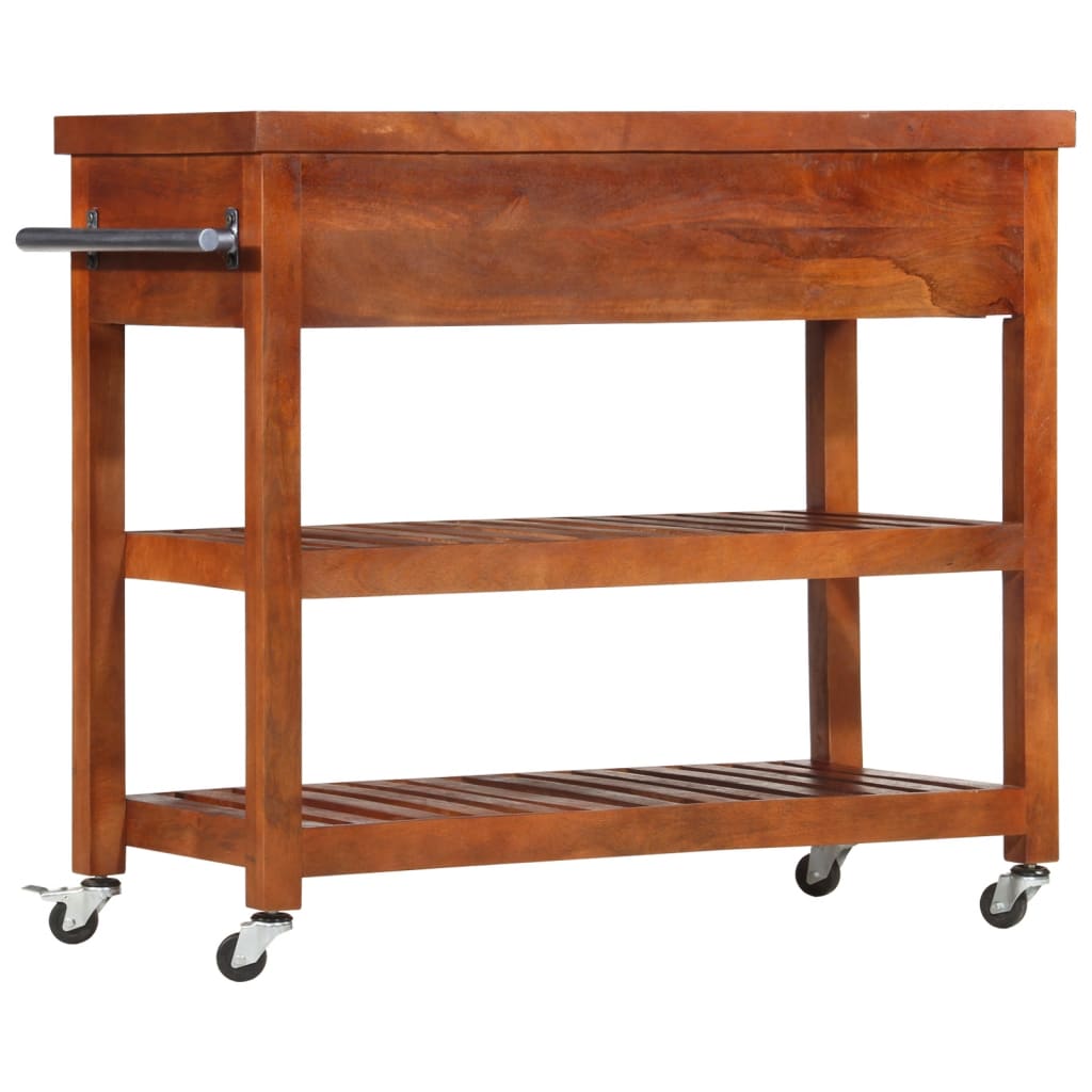 Servierwagen 100x48x89 cm Massivholz Akazie