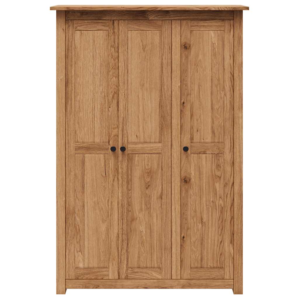 Kleiderschrank 3-Türig 118×50×171,5 cm Kiefer Panama Serie