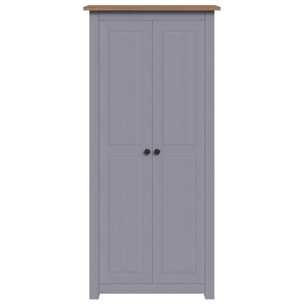 Kleiderschrank Grau 80x50x171,5 cm Kiefernholz Panama
