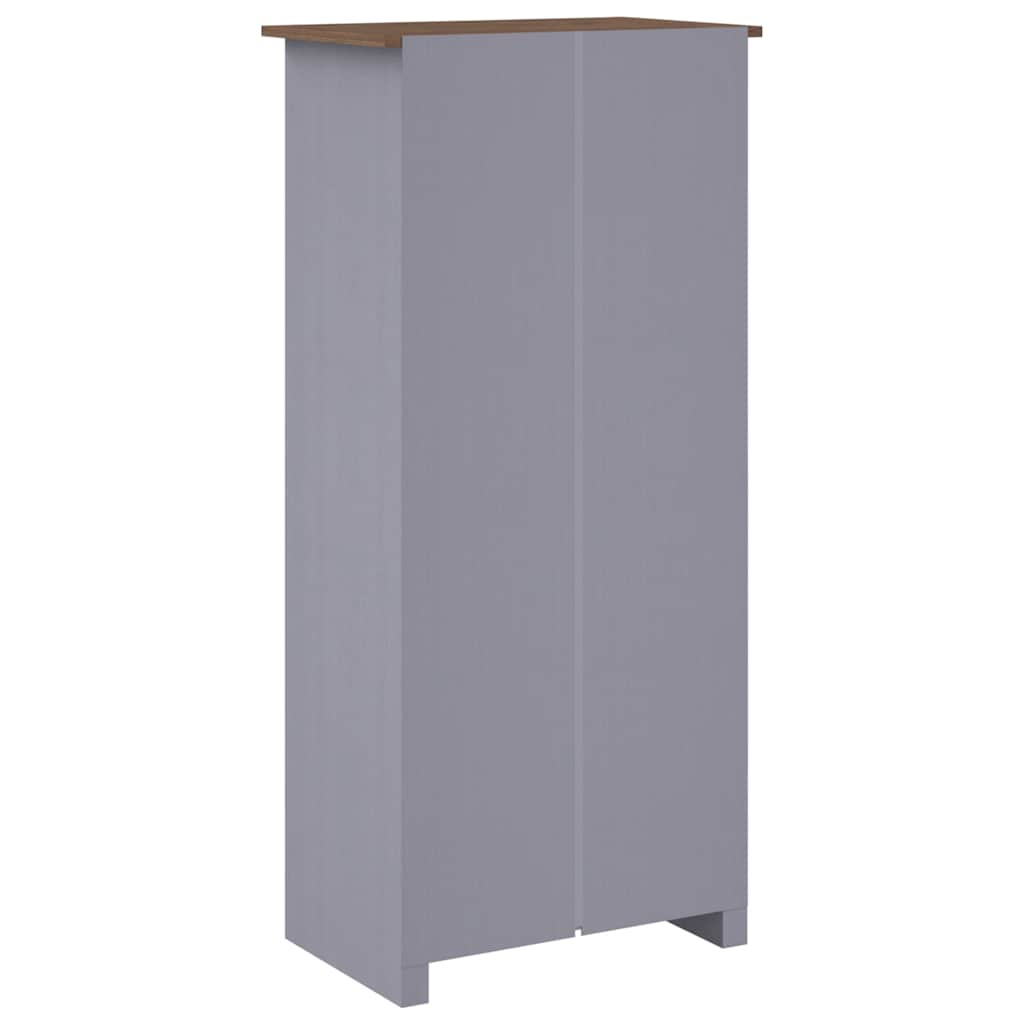 Kleiderschrank Grau 80x50x171,5 cm Kiefernholz Panama