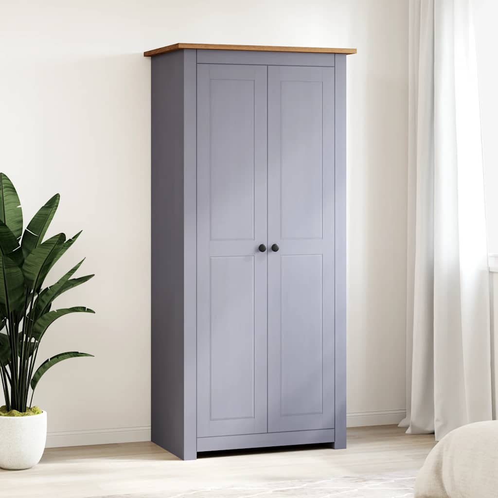 Kleiderschrank Grau 80x50x171,5 cm Kiefernholz Panama
