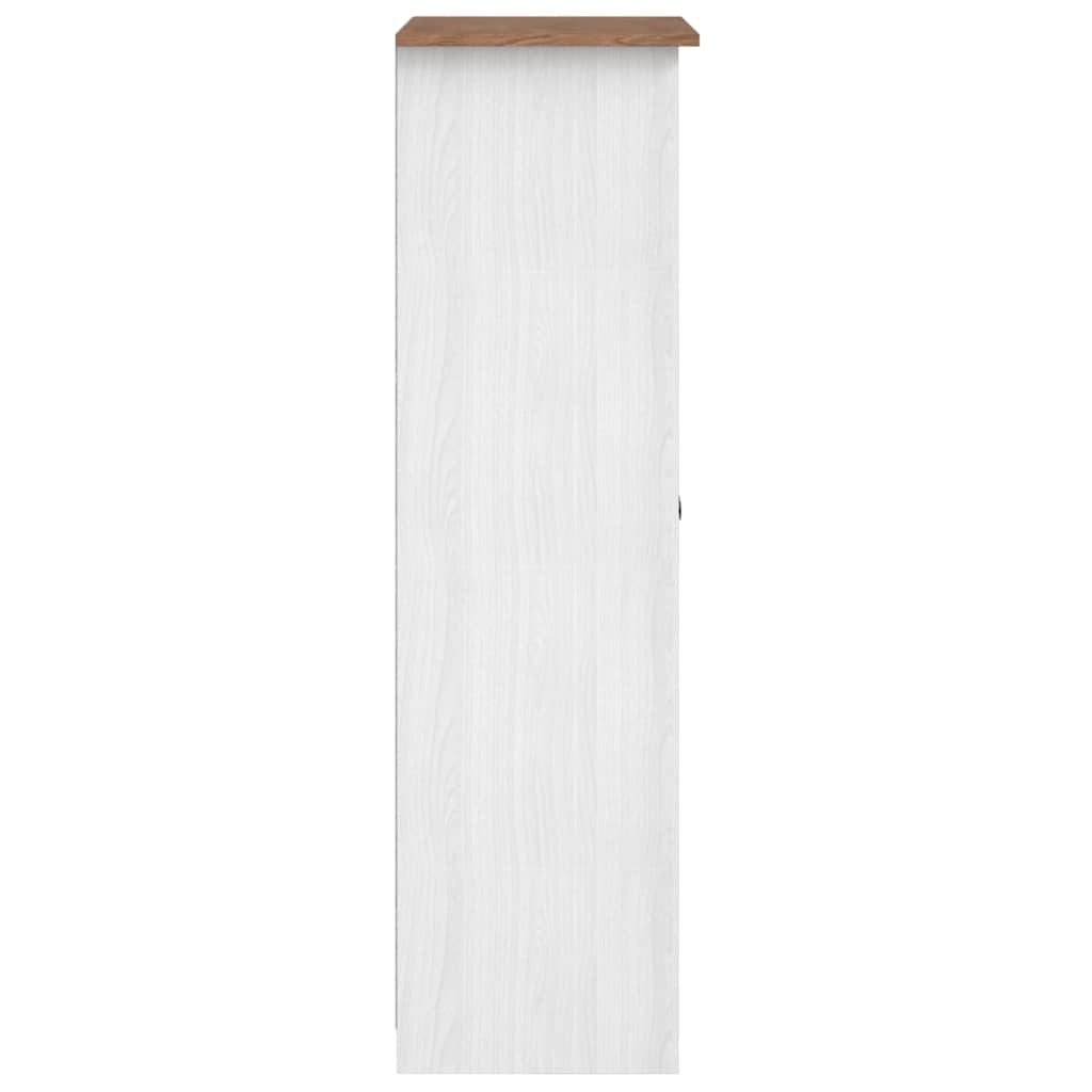 Kleiderschrank Weiß 80×50×171,5 cm Kiefer Massiv Panama Serie
