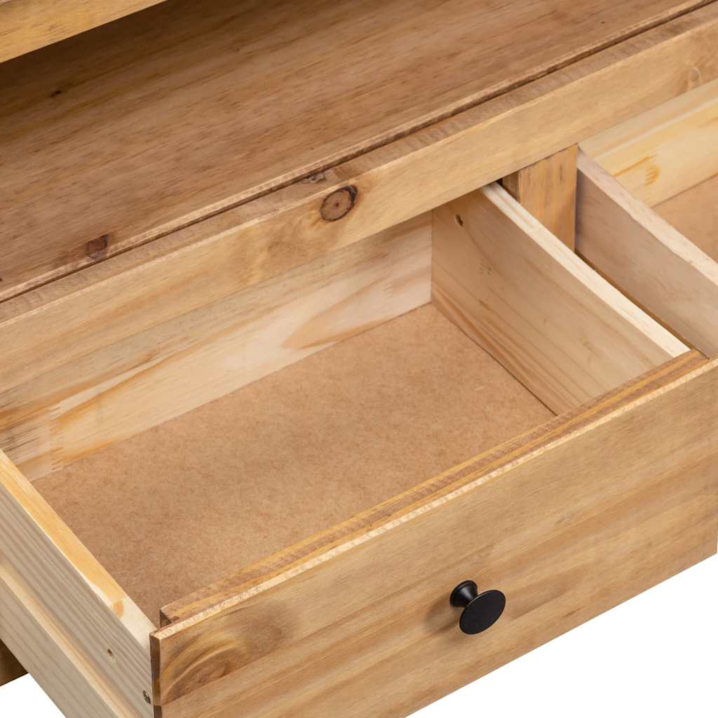 TV-Eckschrank 93 x 49 x 49 cm Massivholz Panama-Kiefer