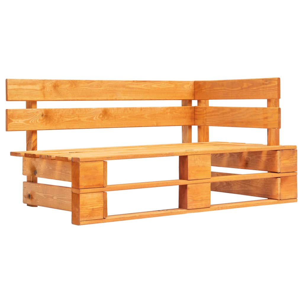 Garten-Palettensofa mit Kissen in Sandfarben Kiefernholz