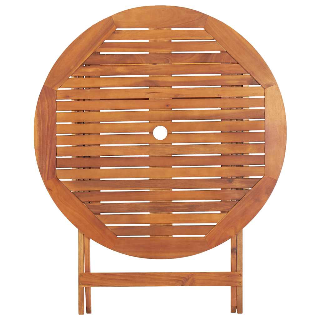 Gartentisch Klappbar 90x75 cm Massivholz Akazie