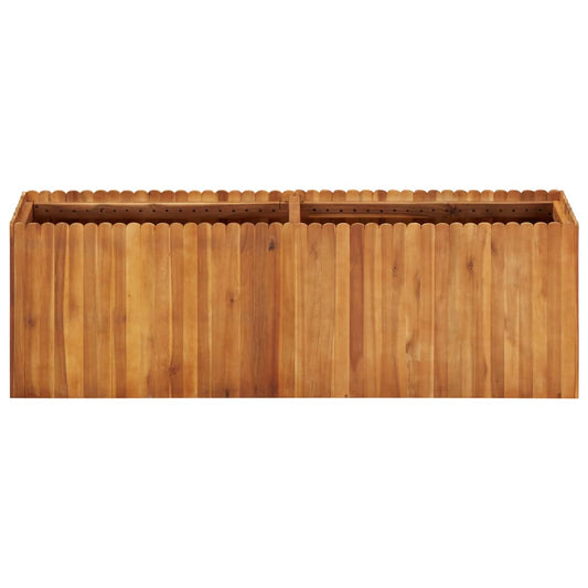 Garten-Hochbeet 150 x 30 x 50 cm Massivholz Akazie