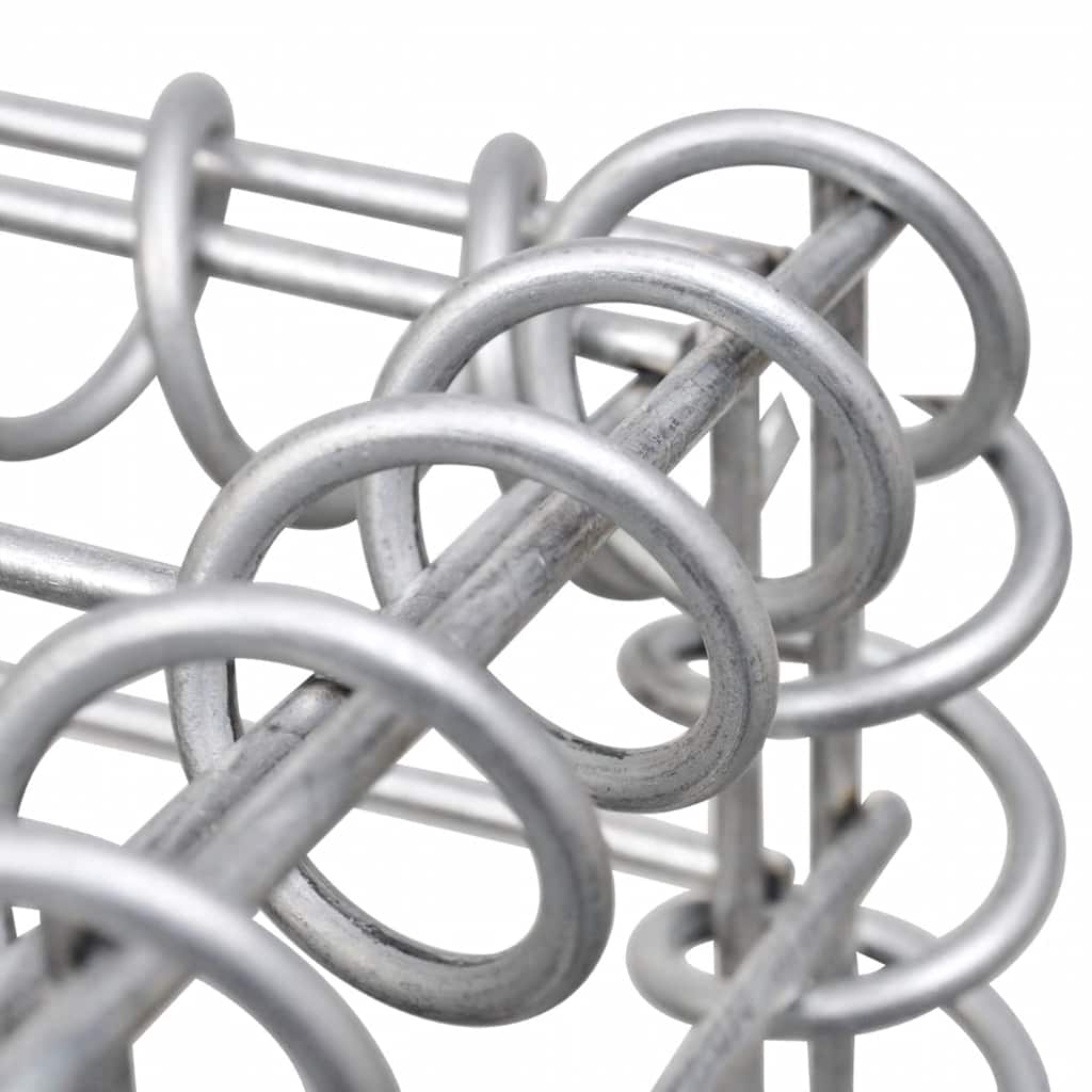 Gabionen-Hochbeet Verzinkter Stahl 450×30×90 cm