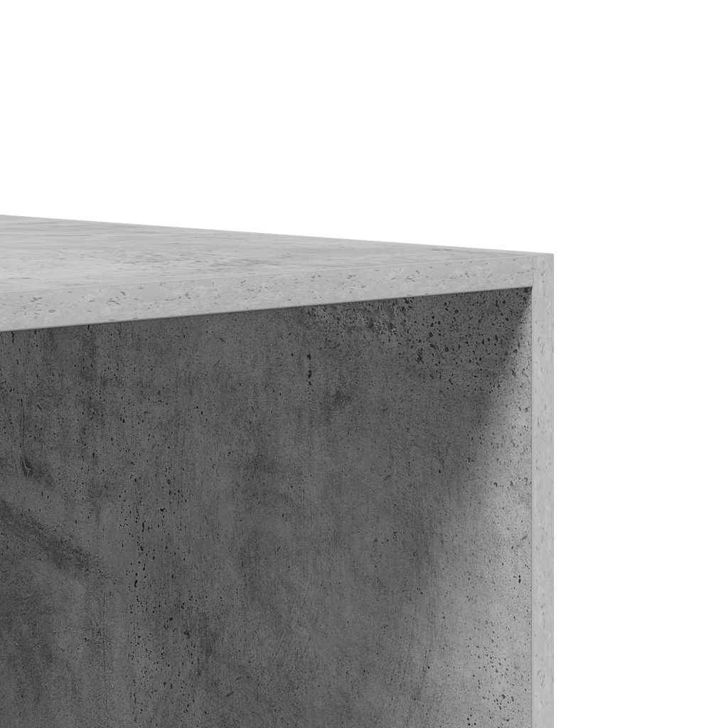 Kleiderschrank Schubladen Betongrau 50x50x200cm Holzwerkstoff