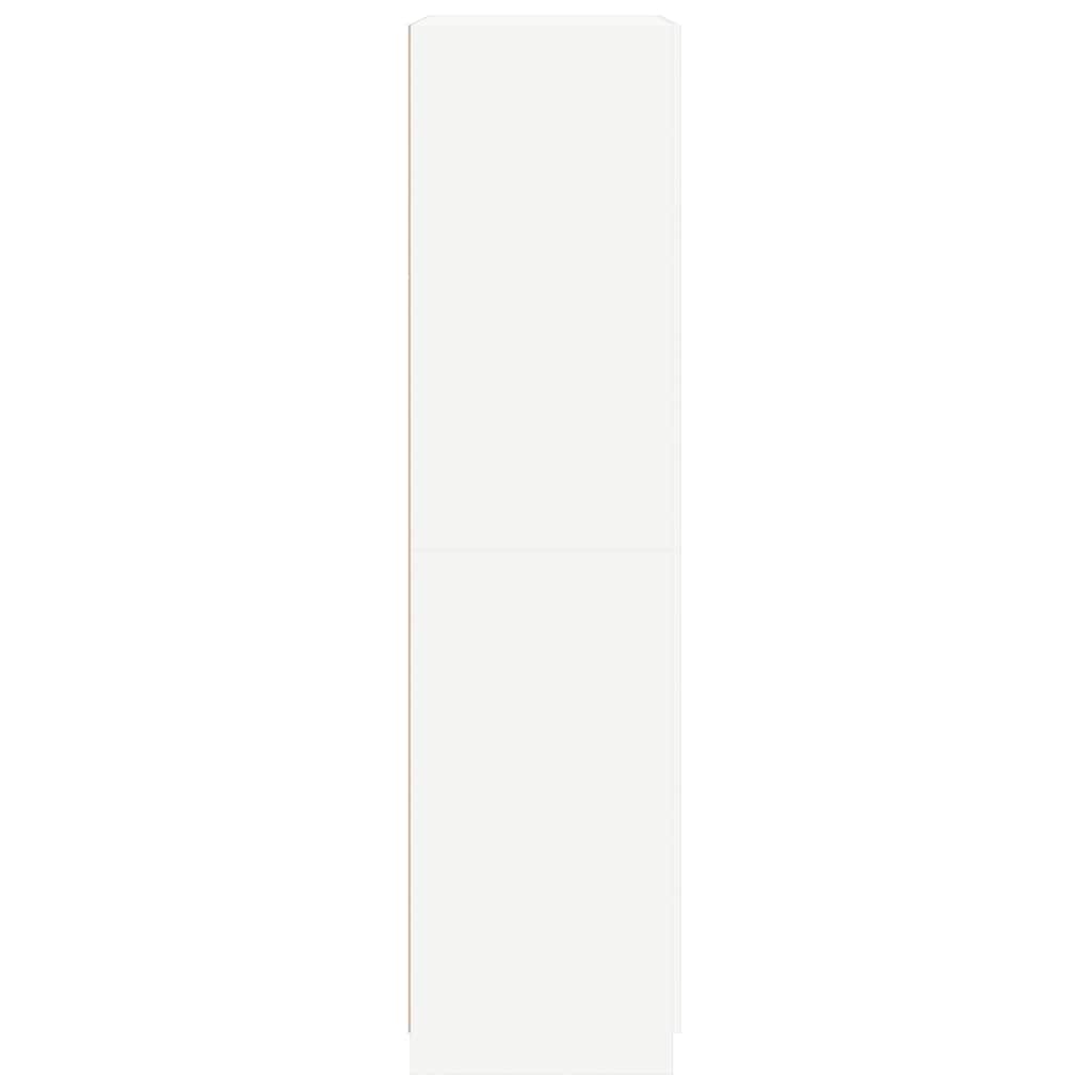 Kleiderschrank Weiß 90x52x200 cm Holzwerkstoff