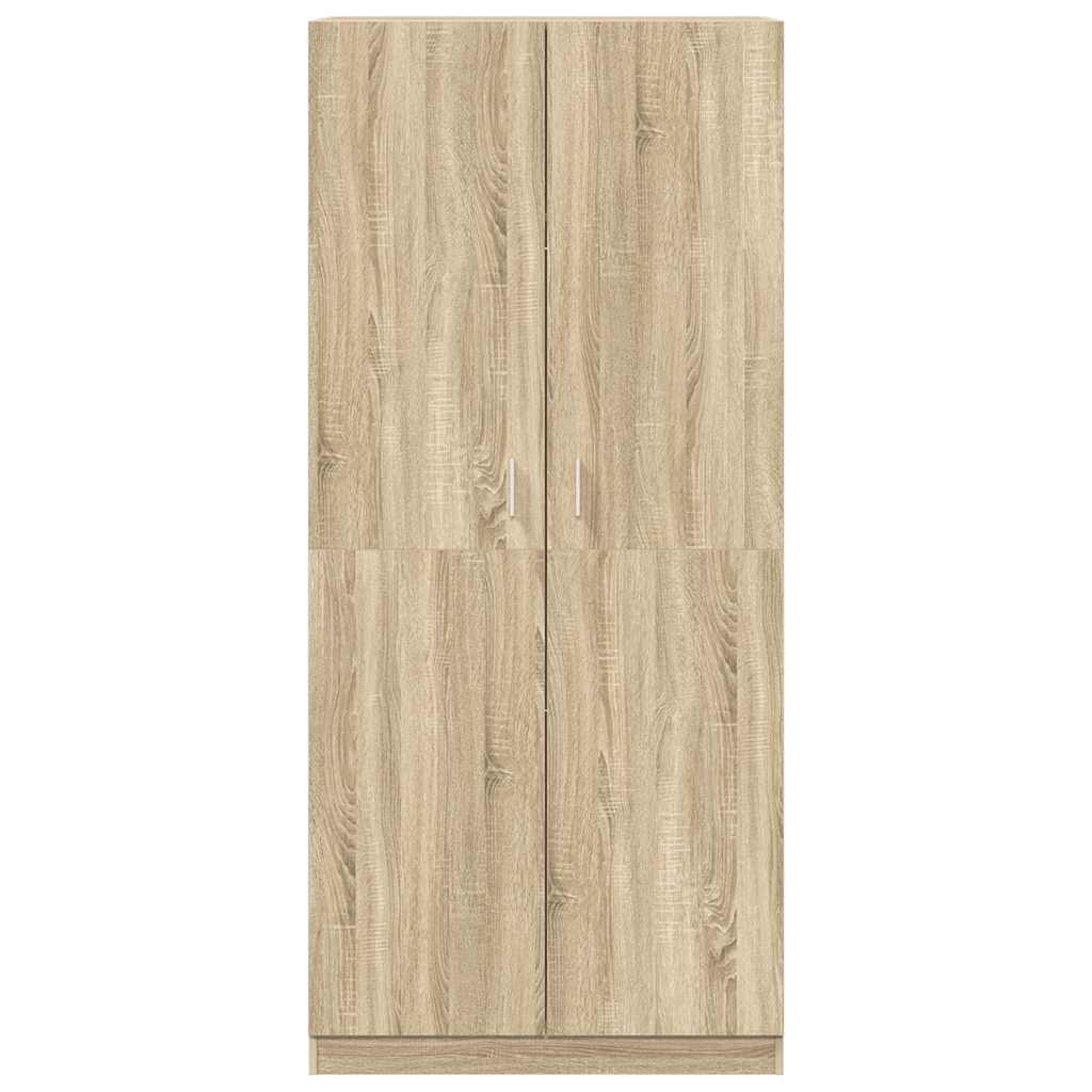 Kleiderschrank Sonoma-Eiche 90x52x200 cm Holzwerkstoff