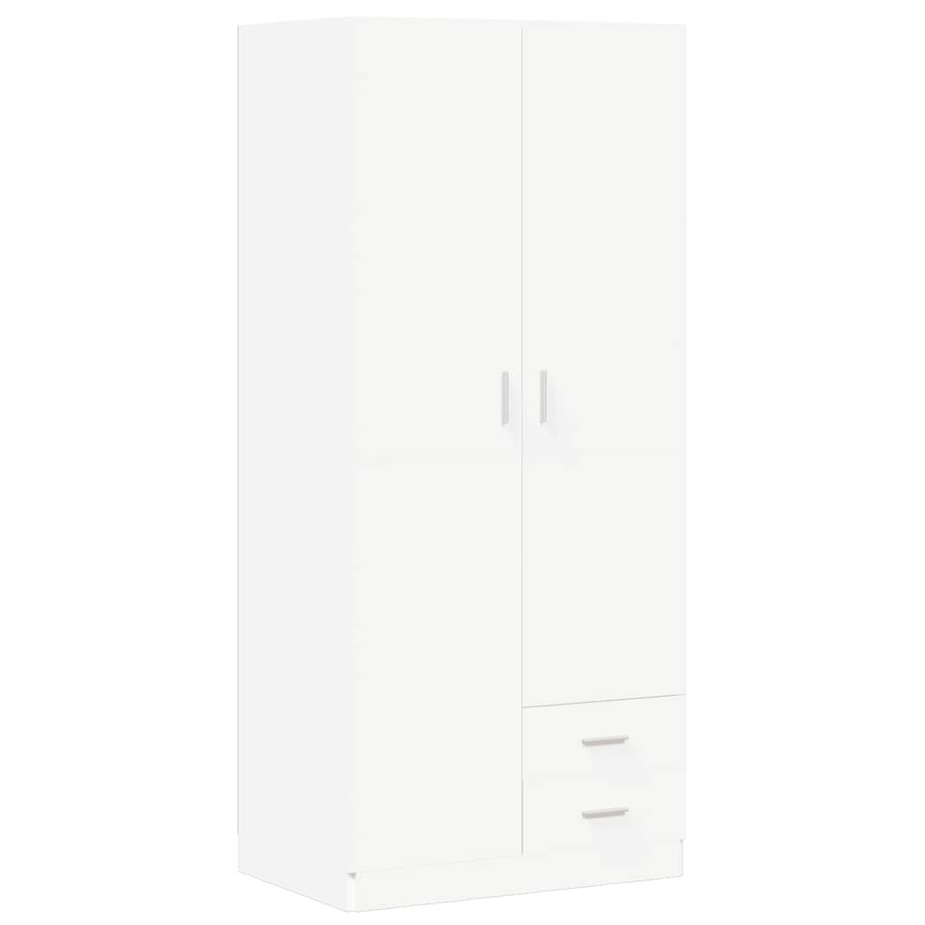 Kleiderschrank Weiß 80x52x180 cm Holzwerkstoff
