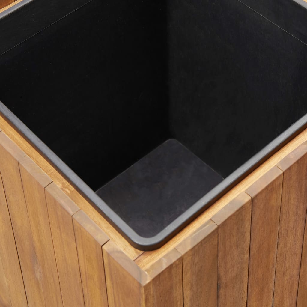 Garten-Hochbeet 43,5 x 43,5 x 43,5 cm Massivholz Akazie