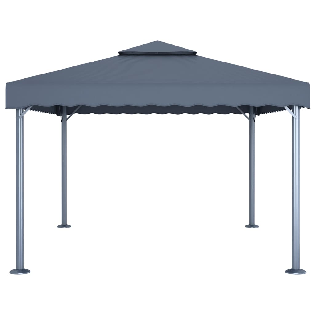 Pavillon 400 x 300 cm Anthrazit Aluminium