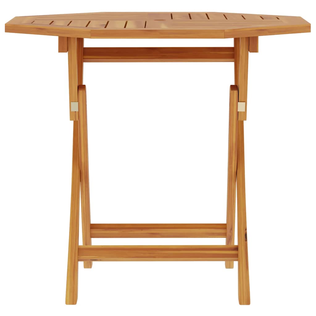 Klappbarer Gartentisch 85x85x76 cm Teak Massivholz