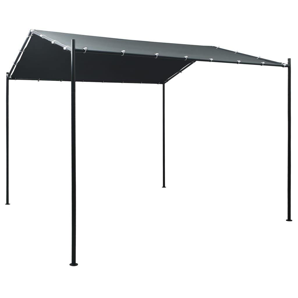Pavilion Partyzelt Überdachung 3x3 m Stahl Anthrazit