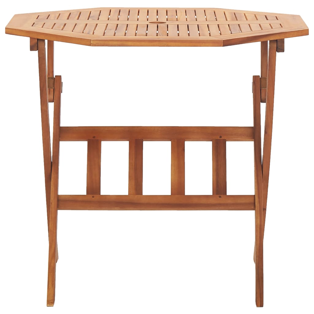 Gartentisch Klappbar 90x75 cm Massivholz Akazie